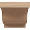 Ekena Millwork 6"W x 6"D x 6"H Wide Newport Rough Cedar Woodgrain TimberThane Corbel, Primed Tan CORUR06X06X06NEWRCPR - alternate 6